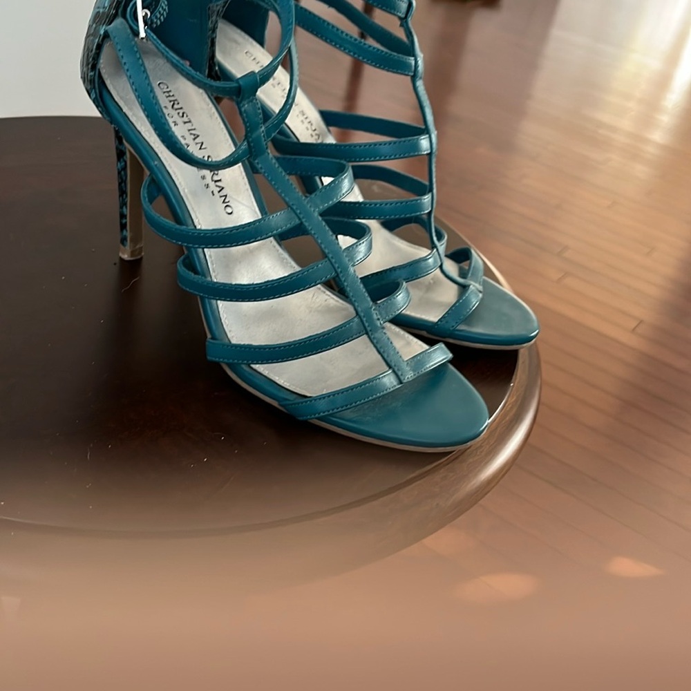 Christian Siriano Blue Stiletto Heels